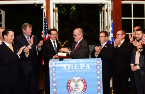 AHEPA Delphi Chapter 25 Honors Passionate Philhellene Louis Katsos