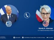 Greek FM Dendias briefs Deputy Sec. of State Sherman on Turkey’s recent provocative rhetoric