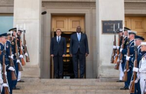 U.S. Defense Sec. Lloyd J. Austin Welcomed Greek Minister of Defense Nikos Panagiotopoulos