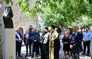Ο Αρχιεπίσκοπος Ελπιδοφόρος στην Καλλιμασιά της Χίου για το Μνημόσυνο των Χίων Πατριαρχών