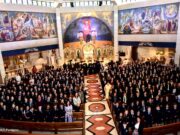 St. Nicholas Students Welcome Patriarch Theodoros II to Flushing Parish and School