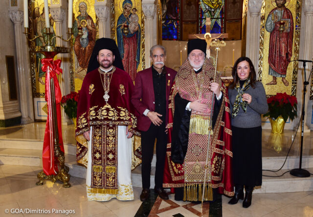 H.E. Archbishop Elpidophoros Officiated Divine Liturgy at The Archdiocesan Cathedral of The holy Trinity on the Eve of Christmas.