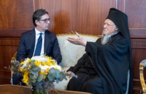 Συνάντηση του Οικουμενικού Πατριάρχη Βαρθολομαίου με τον Πρόεδρο της Βόρειας Μακεδονίας Στ. Πεντάροφσκι