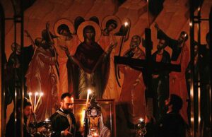 Ο Αρχιεπίσκοπος Ελπιδοφόρος στην Ακολουθία των Αγίων Παθών στο Μπρούκβιλ