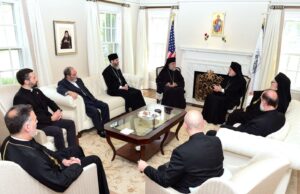 Archbishop Elpidophoros, Metropolitan Saba Have First Meeting