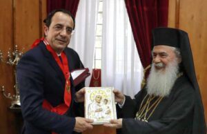O Πρόεδρος Νίκος Χριστοδουλίδης στο Πατριαρχείο Ιεροσολύμων