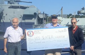 Capital Region AHEPA Donates to the USS Slater