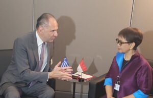 Συναντήσεις Γ. Γεραπετρίτη με τους ΥΠΕΞ Ινδονησίας και Λιβάνου