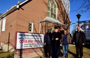 Archbishop of America Visits Fire Ravaged Jordanian Greek Orthodox parish in Yonkers