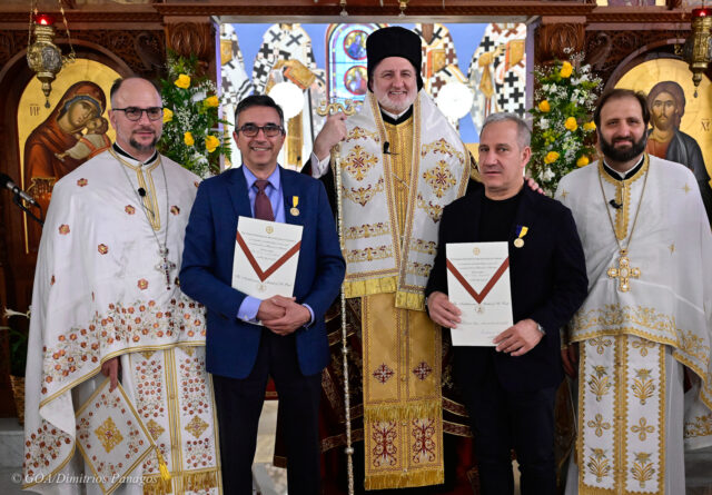 H.E. Archbishop Elpidophoros Officiated The Great Vespers Service Thursday of Pascha, at The Zoodoghos Peghe Greek Orthodox Church in the Bronx, NY, Thursday May 9th, 2024.