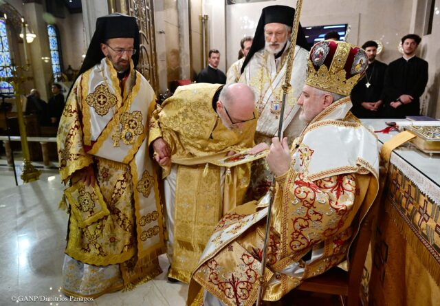 THE ORDINATION OF BISHOP ELECT ANTHONY VRAME TODAY AT THE ARCHDIOCESAN CATHEDRAL OF THE HOLY TRINITY IN NYC OFFICIATED BY H.E. ARCHBISHOP ELPIDOPHOROS AND HIERARCHS.