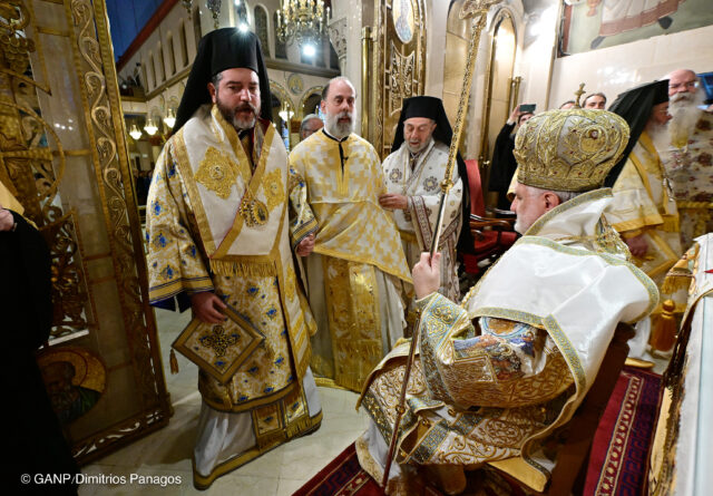 The Ordination of Bishop Elect Nektarios at The Archdiocesan Cathedral by H.E. Archbishop Elpidophoros assisted by Hierarchs .