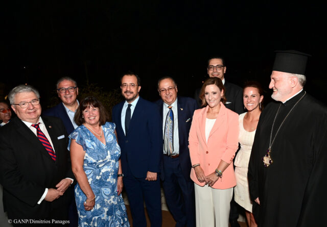 Nicos Christodoulides, The President of The Republic of Cyprus hosted a Reception today at The Presidential Palace in Nicosia, Cyprus for members of The AHEPA Family, July 24th, 2024.