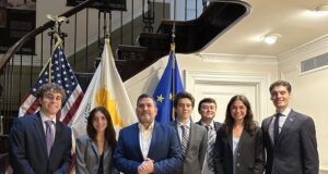 AHI Summer Intern Class Visits Cypriot Embassy, Joined by Ambassador